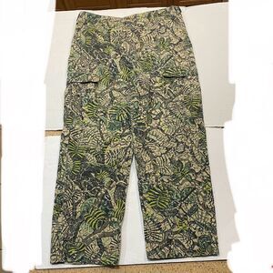 Vintage Brush Country Pants Mens XL Camo Elastic Waist Lightweight Made USA 90s